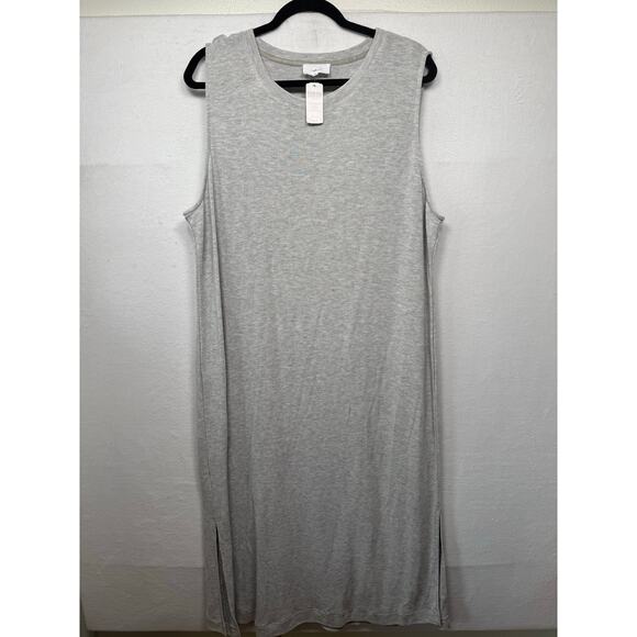 SOMA Sandwashed Midi Tank Dress - Heathered Gray XXL - NWT